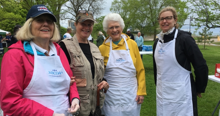 Lucy Bell, Nancy Blake, Peggy Redding and Laura Koh