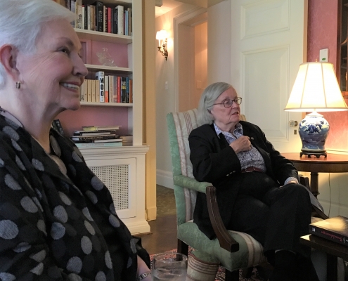 Judith Newell and Marilyn Helmholz